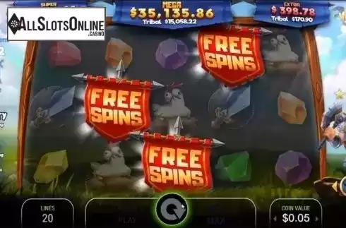 Free Spins Triggered. Victory Tribes from The Stars Group