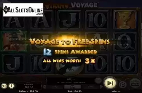 Free Spins Awarded. Viking Voyage from Betsoft