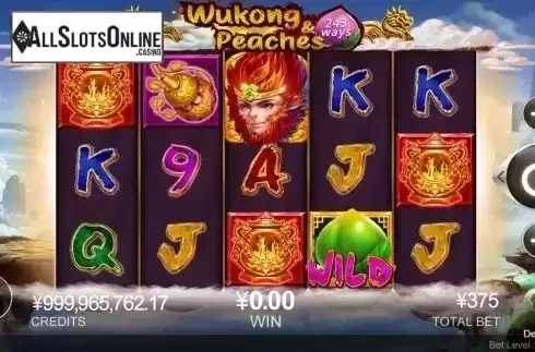 Reel Screen. Wukong Peaches from CQ9Gaming