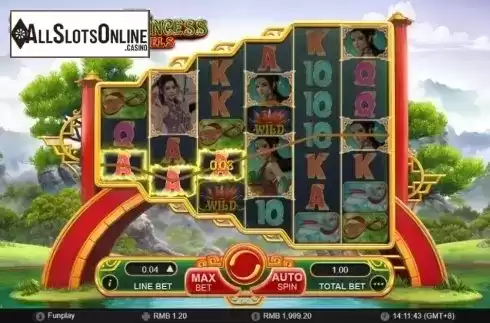Low Win screen. Wuxia Princess from GamePlay