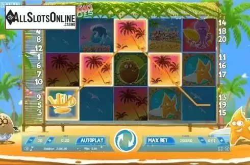 Wild Win screen. Waikiki heroes from We Are Casino