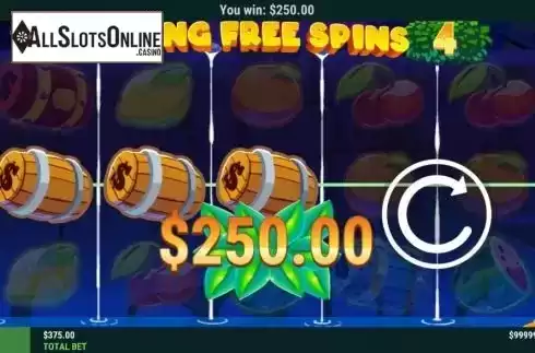 Win screen 3. Waterfall Wins from Slot Factory