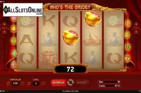Win Screen 1. Who's the Bride from NetEnt