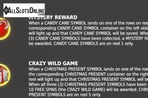 Paytable 1. Wild Christmas from StakeLogic