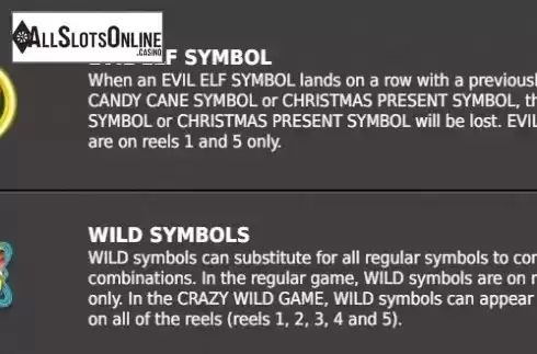 Paytable 2. Wild Christmas from StakeLogic