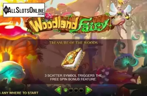 Start Screen. Woodland Fairy from Rocksalt Interactive