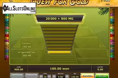 Double Up. Quest for Gold from Greentube