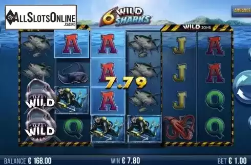Win Screen 2. 6 Wild Sharks from 4ThePlayer