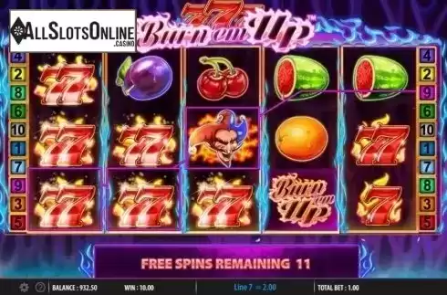 Free Spins 2. 777 Burn' Em Up from Red7