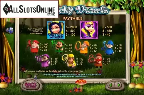 Screen9. 7 Lucky Dwarfs from Leander Games