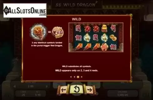 Paytable 3. 88 Wild Dragon from Booongo