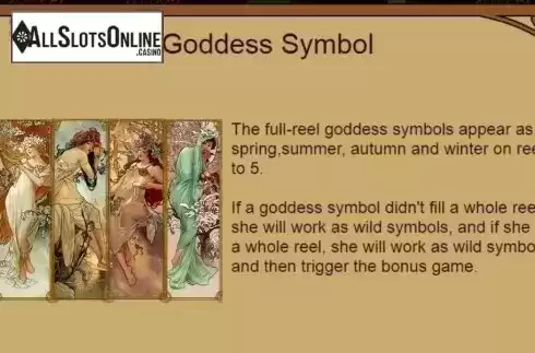 Expanding Symbol. Mucha Goddesses from XIN Gaming