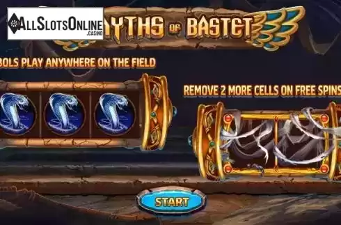 FS Feature screen. Myths of Bastet from Onlyplay