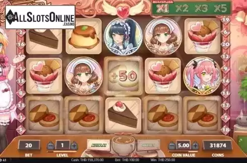 Win Screen 2. Magic Maid Cafe from NetEnt