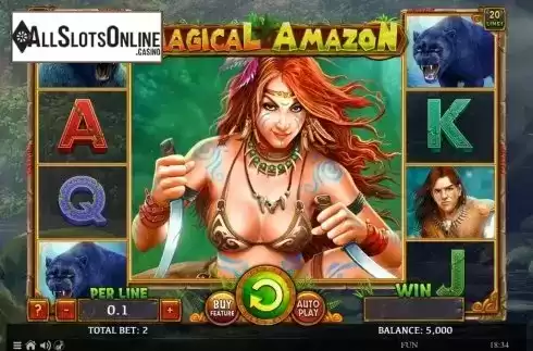 Reel Screen. Magical Amazon from Spinomenal