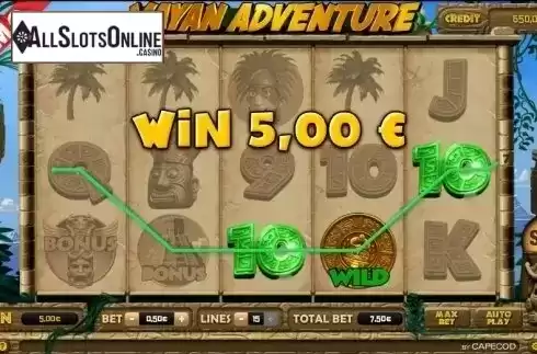 Win Screen 2. Mayan Adventure from Capecod Gaming
