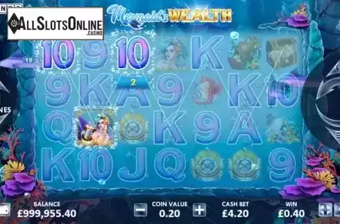 Win screen 2. Mermaid’s Wealth from ReelNRG