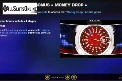 Bonus Game. Money Drop Slot from GAMING1