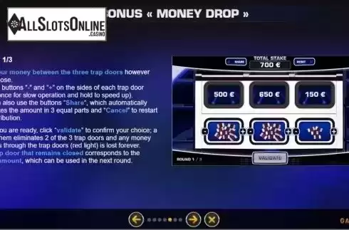 Bonus Game 1-3. Money Drop Slot from GAMING1