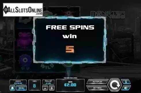 Win Free spin. Monster Madness from Tom Horn Gaming