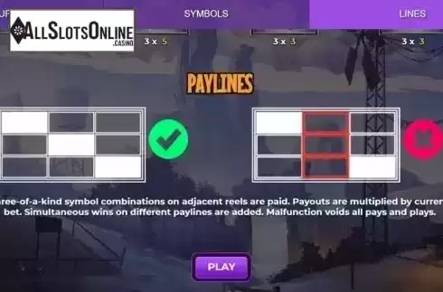 Paylines. Need for Space from Spinmatic