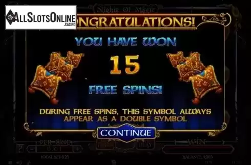 Free Spins 1. Nights Of Magic from Spinomenal