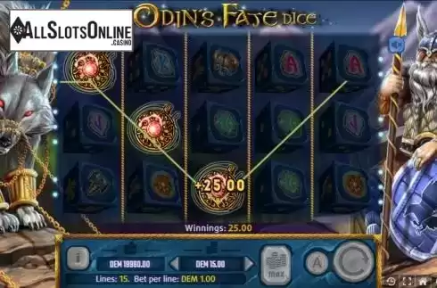 Win screen 3. Odins Fate Dice from Mancala Gaming