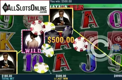 Win Screen. Operation Wilds from Slot Factory