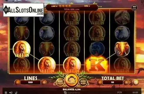 Win Screen. African Fortune from Spinomenal