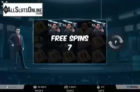 Free spin. Agent X Mission from MrSlotty
