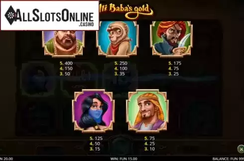 Info 4. Ali Baba's Gold from Leap Gaming