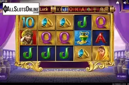 Reel Screen. Ali Baba's Luck from Red Tiger