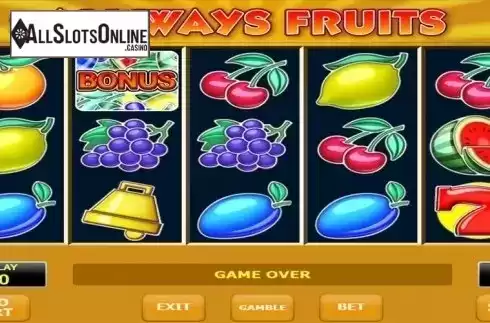Screen6. All Ways Fruits from Amatic Industries