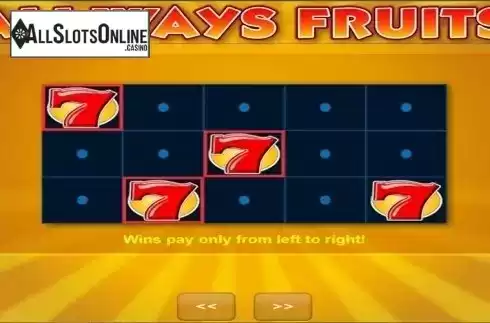 Screen3. All Ways Fruits from Amatic Industries