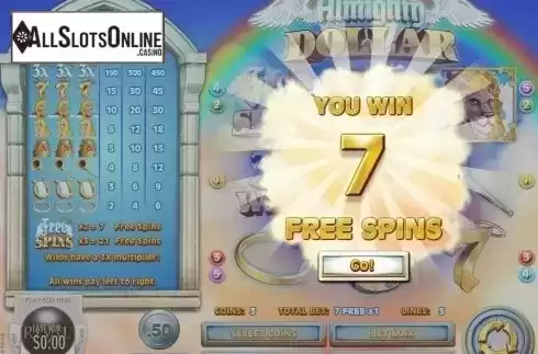 Free Spins 1. Almighty Dollar from Rival Gaming
