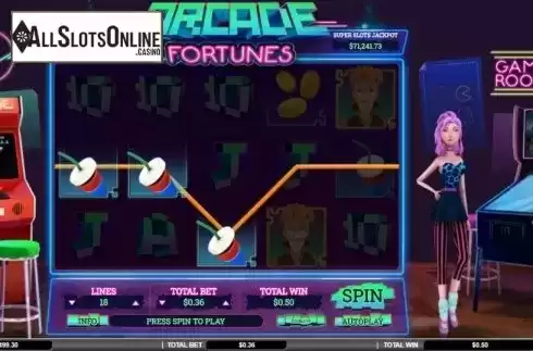 Win screen 3. Arcade Fortunes from Arrows Edge