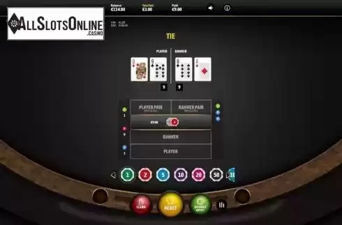 Win screen 2. Baccarat (Cubeia) from Cubeia