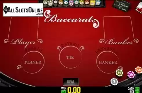 Game screen. Baccarat Privee (World Match) from World Match