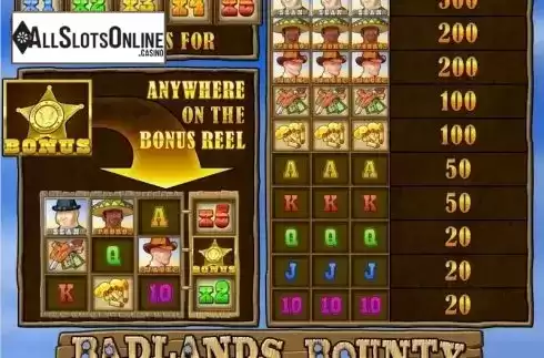 Screen2. Badlands Bounty from Merkur