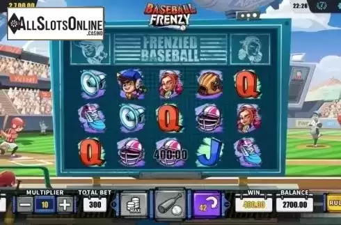 Win screen 2. Baseball Frenzy from Dream Tech
