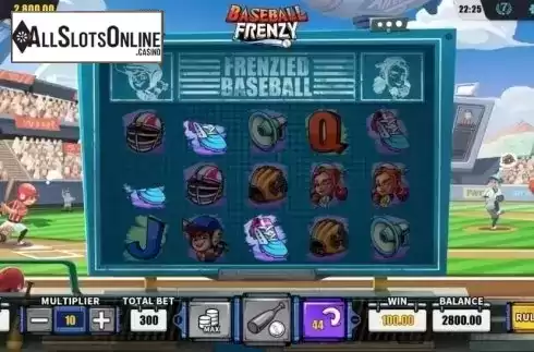 Win screen 1. Baseball Frenzy from Dream Tech