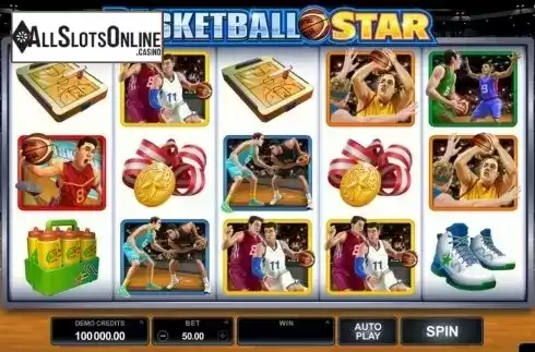 Screen6. Basketball Star from Microgaming
