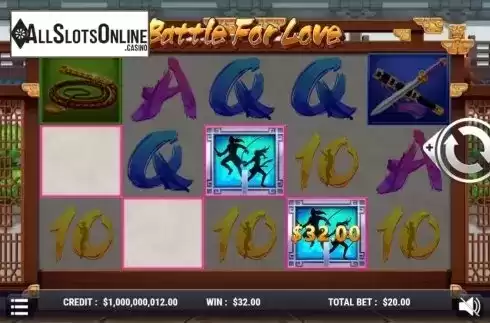 Win Screen 2. Battle For Love from Slot Factory