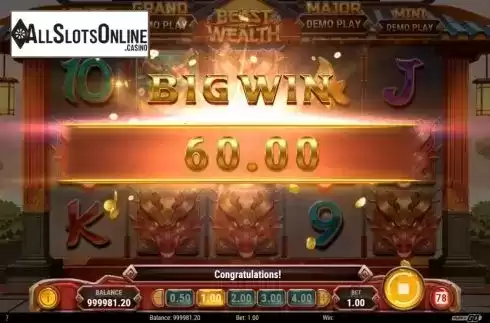 Big Win. Beast of Wealth from Play'n Go