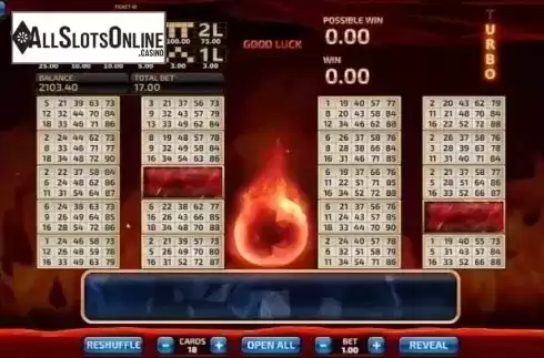 Game Screen 3. Bingo Firestorm from InBet Games