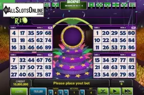Reel Screen. Bingo Samba Rio from Caleta Gaming