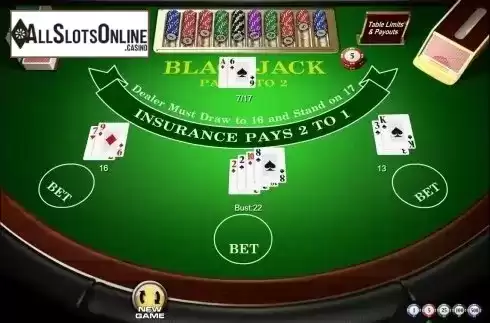 Game Screen 2. Blackjack (Amaya) from Amaya