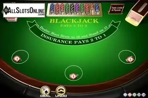 Game Screen 1. Blackjack (Amaya) from Amaya