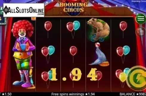 Free Spins 2. Booming Circus from Booming Games