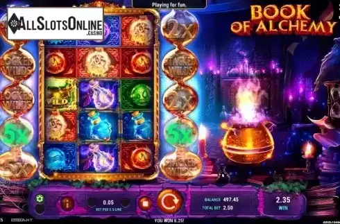 Win Screen 1. Book of Alchemy from GameArt